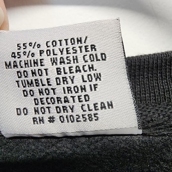 Vintage Davidson College Sweatshirt Size XL Black Long Sleeve Pullover Crewneck - Picture 14 of 14